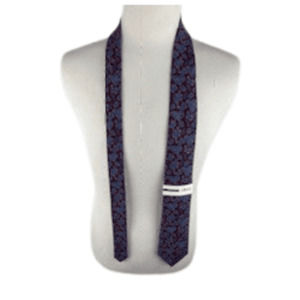 IZOD men's blue and brown paisley tie